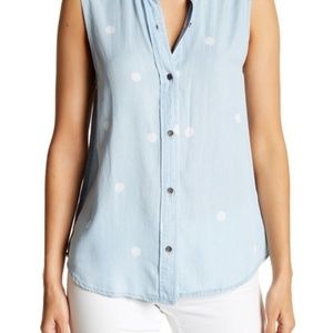 NWT BeachLunchLounge Sleeveless Printed Shirt L